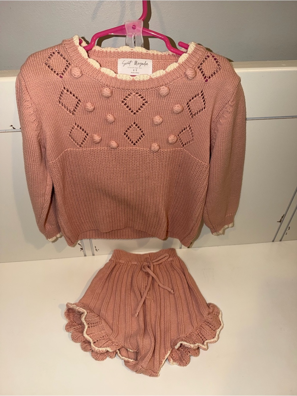 Sweet little girls diaper set